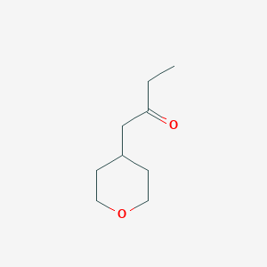 molecular formula C9H16O2 B11920556 1-(Tetrahydro-2H-pyran-4-yl)butan-2-one 