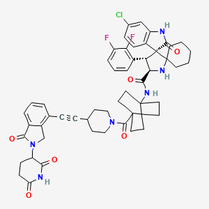 molecular formula C52H53ClF2N6O6 B1192056 CID 145710431 