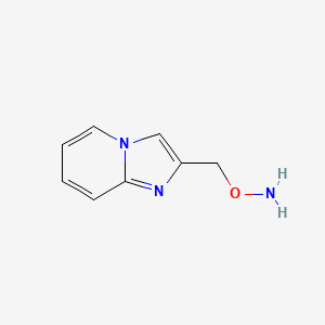 molecular formula C8H9N3O B11920562 O-(Imidazo[1,2-a]pyridin-2-ylmethyl)hydroxylamine 