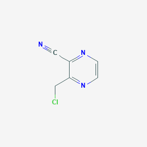 molecular formula C6H4ClN3 B11920583 3-(Chloromethyl)pyrazine-2-carbonitrile 