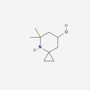 molecular formula C9H17NO B11920599 5,5-Dimethyl-4-azaspiro[2.5]octan-7-ol 