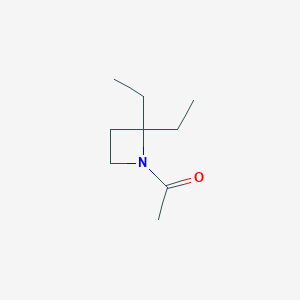 molecular formula C9H17NO B11920608 1-(2,2-Diethylazetidin-1-yl)ethanone CAS No. 92145-64-7