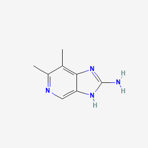 molecular formula C8H10N4 B11920651 6,7-Dimethyl-3H-imidazo[4,5-c]pyridin-2-amine 