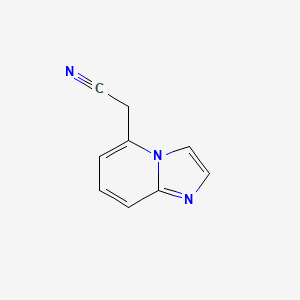 molecular formula C9H7N3 B11920682 2-(Imidazo[1,2-a]pyridin-5-yl)acetonitrile 