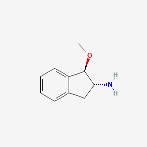 molecular formula C10H13NO B11920720 (1R,2R)-1-Methoxy-2,3-dihydro-1H-inden-2-amine 