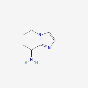 molecular formula C8H13N3 B11920745 2-Methyl-5,6,7,8-tetrahydroimidazo[1,2-a]pyridin-8-amine 