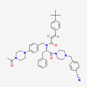 molecular formula C47H54N6O3 B1192078 (Rac)-ACT-451840 CAS No. 1839508-99-4