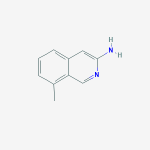 molecular formula C10H10N2 B11920783 8-Methylisoquinolin-3-amine 