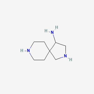 molecular formula C8H17N3 B11920806 2,8-Diazaspiro[4.5]decan-4-amine CAS No. 828928-25-2