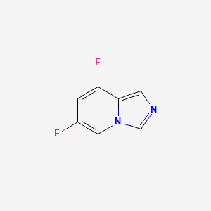 molecular formula C7H4F2N2 B11920817 6,8-Difluoroimidazo[1,5-A]pyridine 
