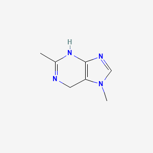 molecular formula C7H10N4 B11920835 2,7-Dimethyl-6,7-dihydro-1H-purine 