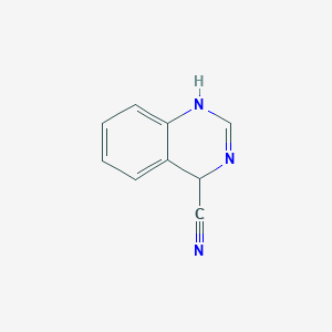 molecular formula C9H7N3 B11920846 1,4-Dihydroquinazoline-4-carbonitrile CAS No. 5132-43-4