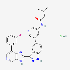 molecular formula C29H25ClFN7O B1192086 Adavivint HCl 