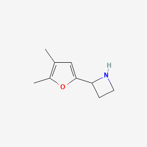 molecular formula C9H13NO B11920922 2-(4,5-Dimethylfuran-2-yl)azetidine CAS No. 777887-62-4
