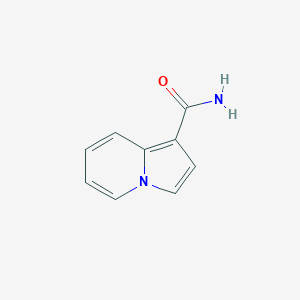 molecular formula C9H8N2O B11920932 Indolizine-1-carboxamide CAS No. 14759-47-8
