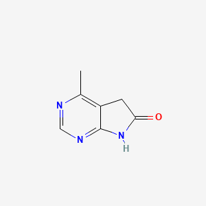 molecular formula C7H7N3O B11920946 4-Methyl-5H,6H,7H-pyrrolo[2,3-d]pyrimidin-6-one 