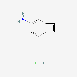 molecular formula C8H8ClN B11920962 Bicyclo[4.2.0]octa-1,3,5,7-tetraen-3-amine hydrochloride 