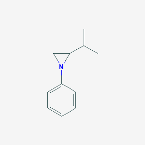 molecular formula C11H15N B11920965 2-Isopropyl-1-phenylaziridine CAS No. 74938-79-7