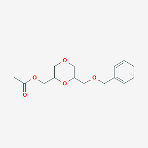 molecular formula C15H20O5 B119210 2-Acetate-6-[(phenylmethoxy)methyl]-1,4-dioxane-2-methanol CAS No. 338458-98-3