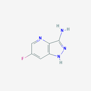 molecular formula C6H5FN4 B11921056 6-Fluoro-1H-pyrazolo[4,3-b]pyridin-3-amine 