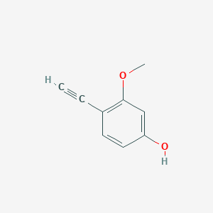 molecular formula C9H8O2 B11921123 4-Ethynyl-3-methoxyphenol 