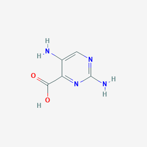 molecular formula C5H6N4O2 B11921164 2,5-Diaminopyrimidine-4-carboxylic acid CAS No. 1260859-20-8