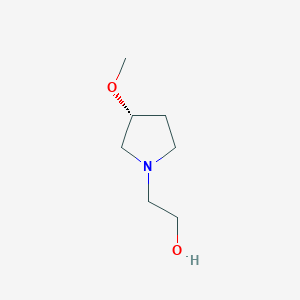 molecular formula C7H15NO2 B11921185 (R)-2-(3-Methoxypyrrolidin-1-yl)ethanol 
