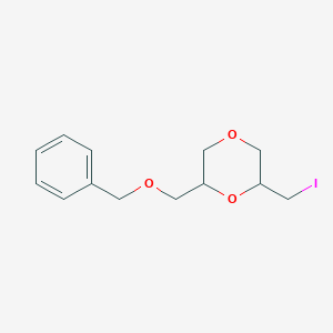 2-(Iodomethyl)-6-[(phenylmethoxy)methyl]-1,4-dioxane