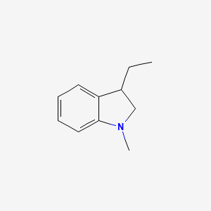 molecular formula C11H15N B11921203 3-Ethyl-1-methylindoline 