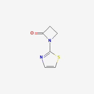 molecular formula C6H6N2OS B11921297 1-(Thiazol-2-yl)azetidin-2-one 