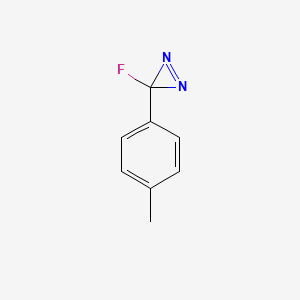 molecular formula C8H7FN2 B11921395 3-Fluoro-3-(4-methylphenyl)-3H-diazirene CAS No. 95911-66-3