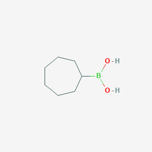 molecular formula C7H15BO2 B11921463 Cycloheptylboronic acid CAS No. 480996-04-1
