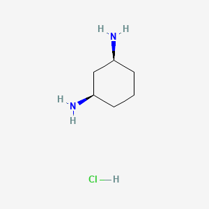 molecular formula C6H15ClN2 B11921465 cis-cyclohexane-1,3-diaMine hydrochloride 