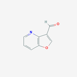 molecular formula C8H5NO2 B11921488 Furo[3,2-b]pyridine-3-carbaldehyde 