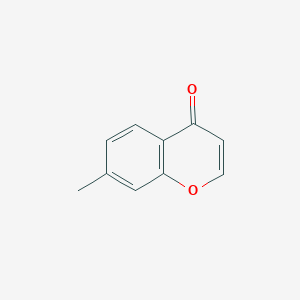 molecular formula C10H8O2 B11921496 7-Methyl-4H-1-benzopyran-4-one CAS No. 5751-51-9