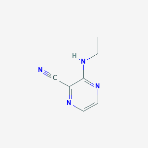 molecular formula C7H8N4 B11921510 3-(Ethylamino)pyrazine-2-carbonitrile 