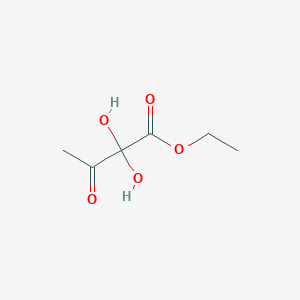 molecular formula C6H10O5 B11921524 Ethyl 2,2-dihydroxy-3-oxobutanoate 