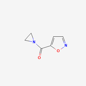 molecular formula C6H6N2O2 B11921554 Aziridin-1-yl(isoxazol-5-yl)methanone CAS No. 775537-61-6