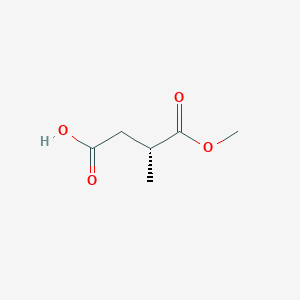 molecular formula C6H10O4 B11921569 (R)-4-Methoxy-3-methyl-4-oxobutanoic acid 