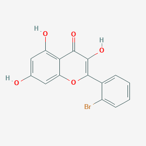 molecular formula C15H9BrO5 B1192157 AM12 