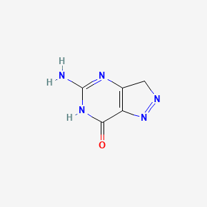 molecular formula C5H5N5O B11921579 5-amino-3H-pyrazolo[4,3-d]pyrimidin-7(4H)-one 