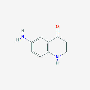 molecular formula C9H10N2O B11921625 6-Amino-2,3-dihydroquinolin-4(1H)-one 
