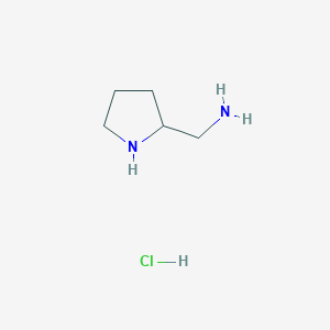 molecular formula C5H13ClN2 B11921634 Pyrrolidin-2-ylmethanamine hydrochloride 