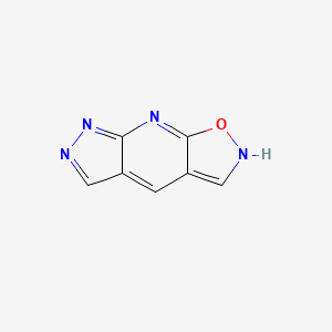 molecular formula C7H4N4O B11921651 2H-Isoxazolo[5,4-B]pyrazolo[4,3-E]pyridine CAS No. 404345-61-5