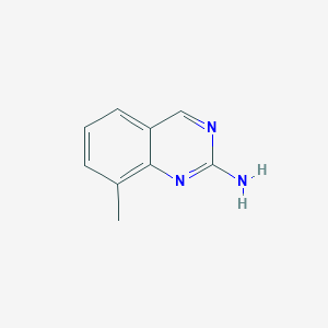 molecular formula C9H9N3 B11921672 8-Methylquinazolin-2-amine 