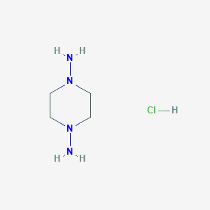 molecular formula C4H13ClN4 B11921701 Piperazine-1,4-diamine hydrochloride CAS No. 89831-16-3