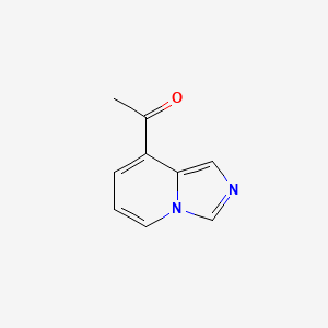molecular formula C9H8N2O B11921714 1-(Imidazo[1,5-a]pyridin-8-yl)ethanone 