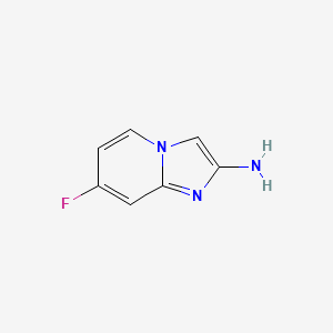 molecular formula C7H6FN3 B11921723 7-Fluoroimidazo[1,2-A]pyridin-2-amine 