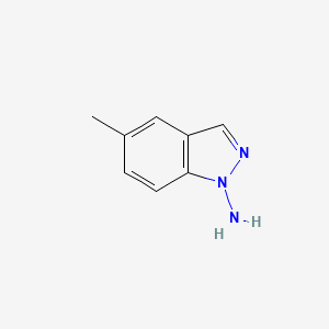 molecular formula C8H9N3 B11921730 5-Methyl-1H-indazol-1-amine CAS No. 1034874-66-2