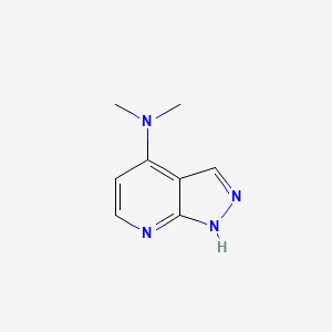 molecular formula C8H10N4 B11921753 N,N-dimethyl-1H-pyrazolo[3,4-b]pyridin-4-amine CAS No. 49834-58-4